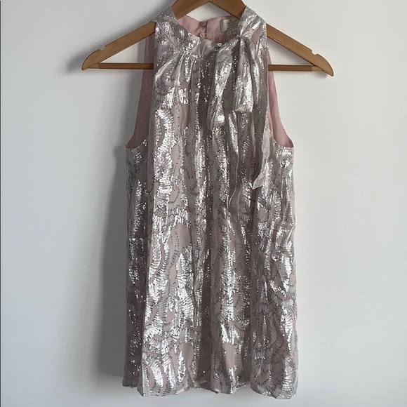 NWOT Fern Clipped Chiffon Top in Antilles Bubbles - Picture 4 of 9